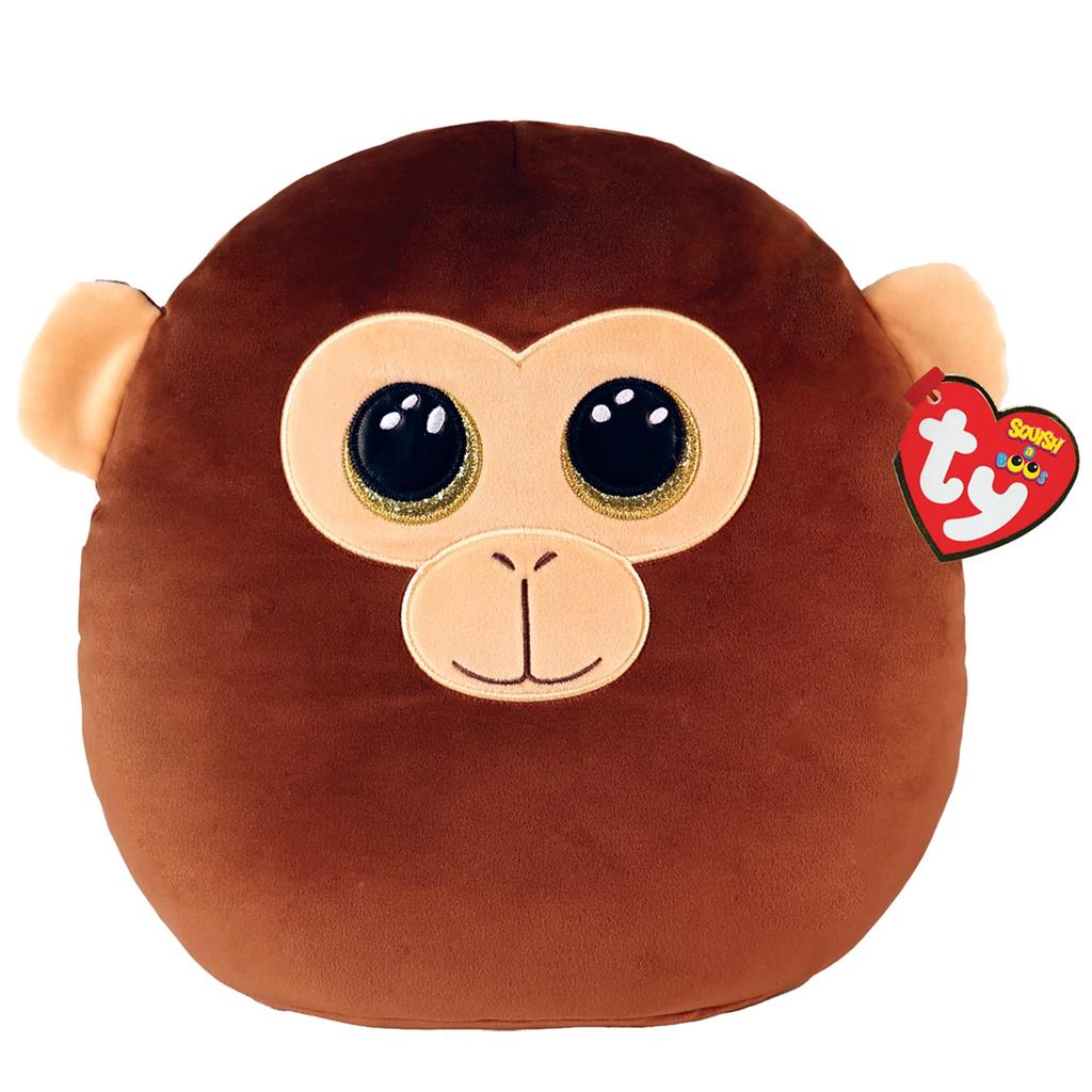 TY SQUISH A BOO DUNSTON BROWN MONKEY 31CM knuffels
