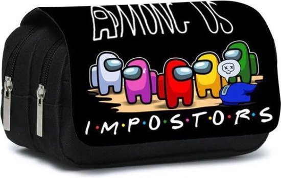 Among Us Pencil Case Drawing Pencil Case School Pencil Case Popular Game Impostors Black Toy Gift