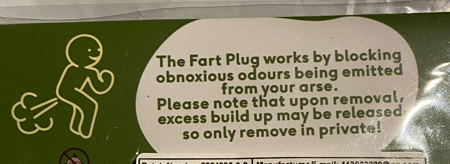 De funny Fart Plug stop fart attacks