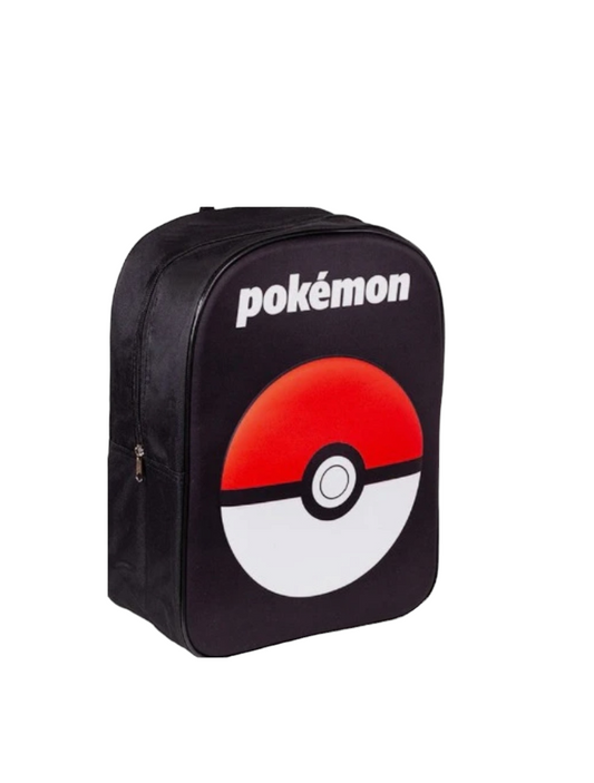 Pokémon-Ballrucksack 3D-Rucksack Pokémon Back to School schwarzes Spielzeuggeschenk