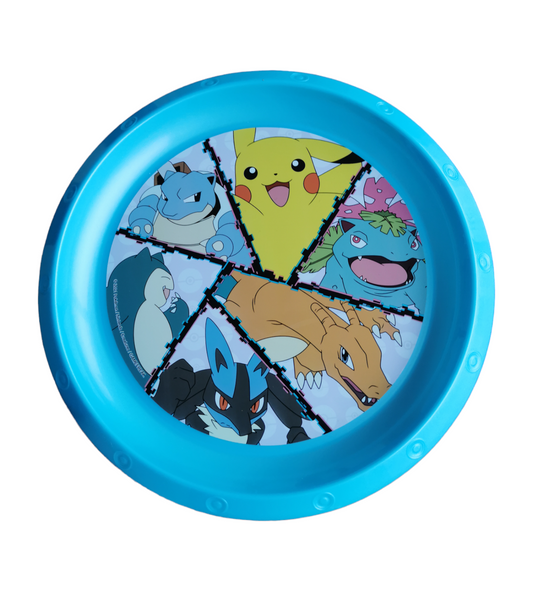 Pokémon Breakfast Plate Reusable Planet Care Blue Toy Gift