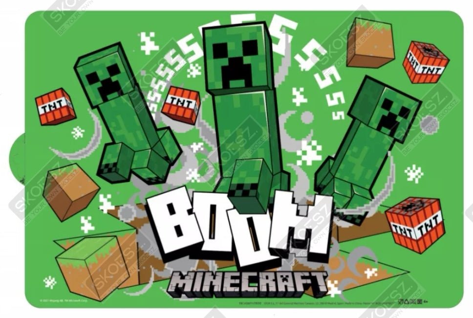 Minecraft Placemat  Onderlegger Eten en Knutsel Placemat groen speelgoed cadeau