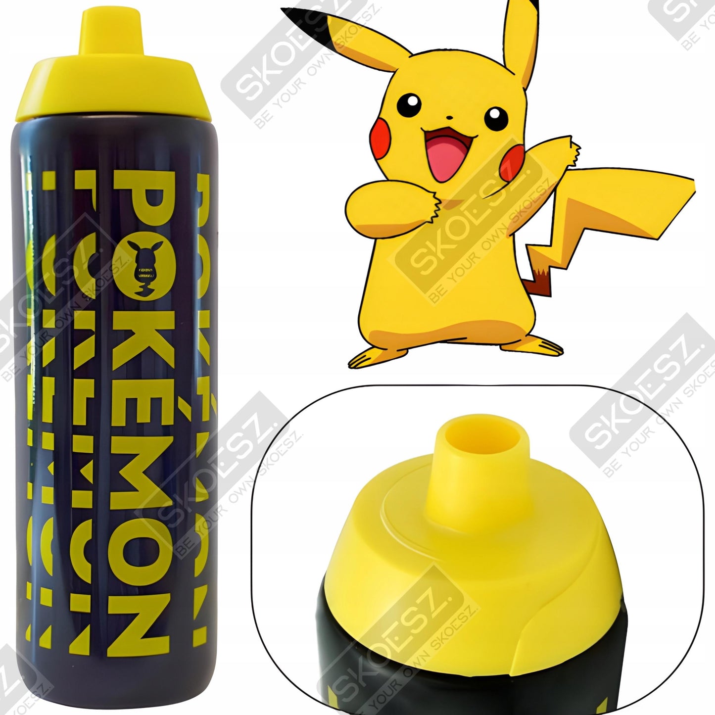 Pokémon Bidon Drinking Bottle Black Yellow Pikachu Toy Gift