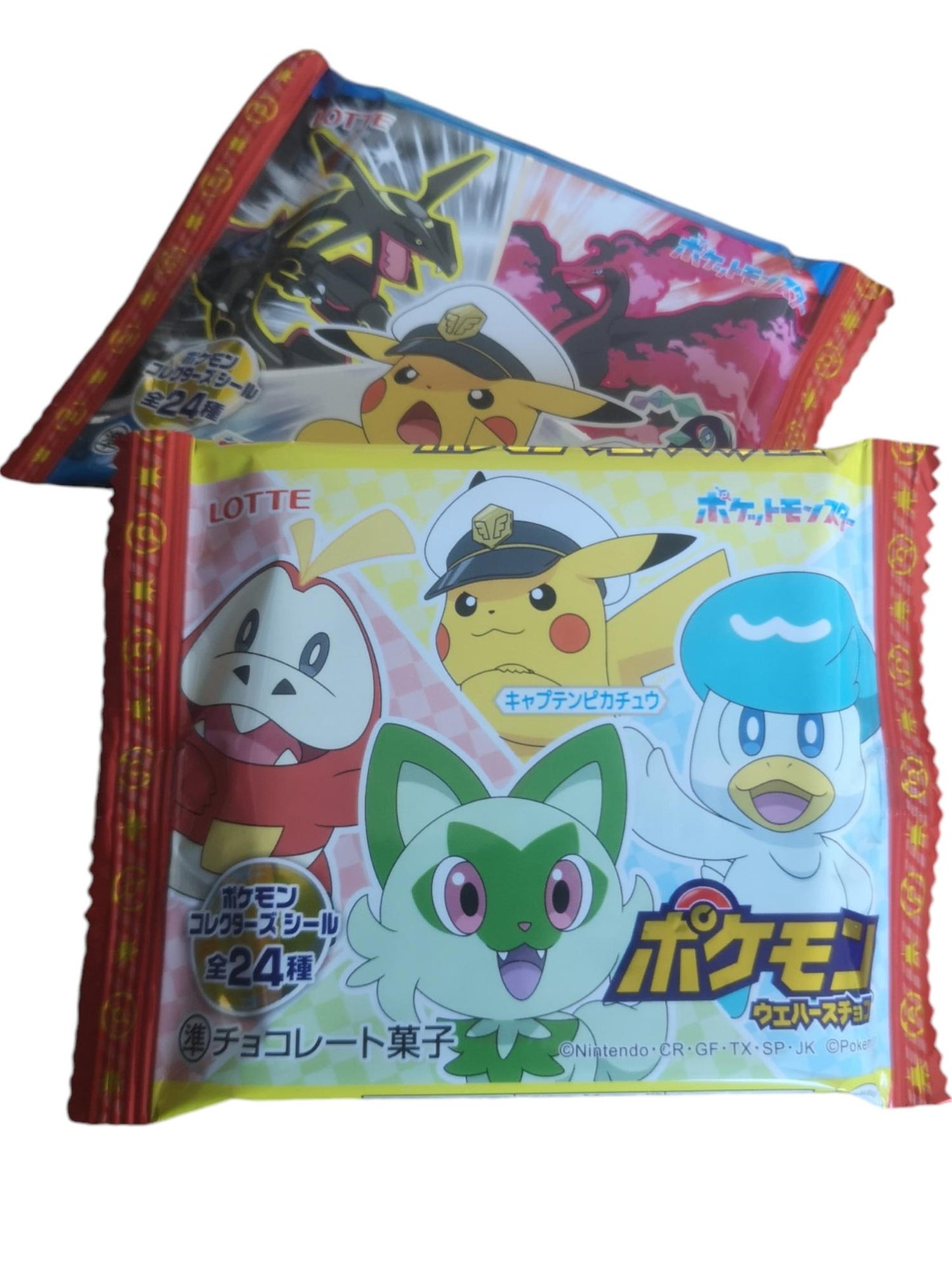 Pokemon chocolate waffles from Japan with holo sticker 10 pieces gift