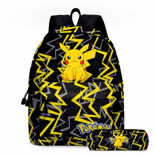 Pokémon großer Rucksack Trend Rucksack Schultasche Fassungsvermögen 20 Liter Pikachu gelb schwarz Spielzeug Geschenk