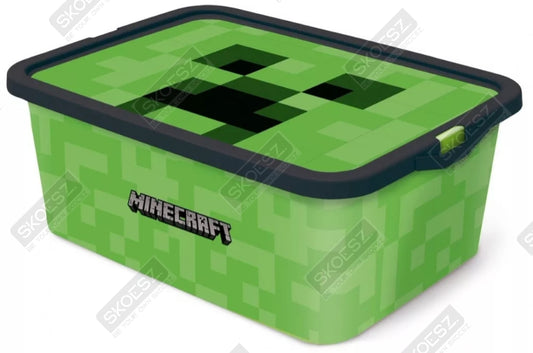 Minecraft thema opberg boxklikdoos opslag inhoud 13L groen speelgoed cadeau